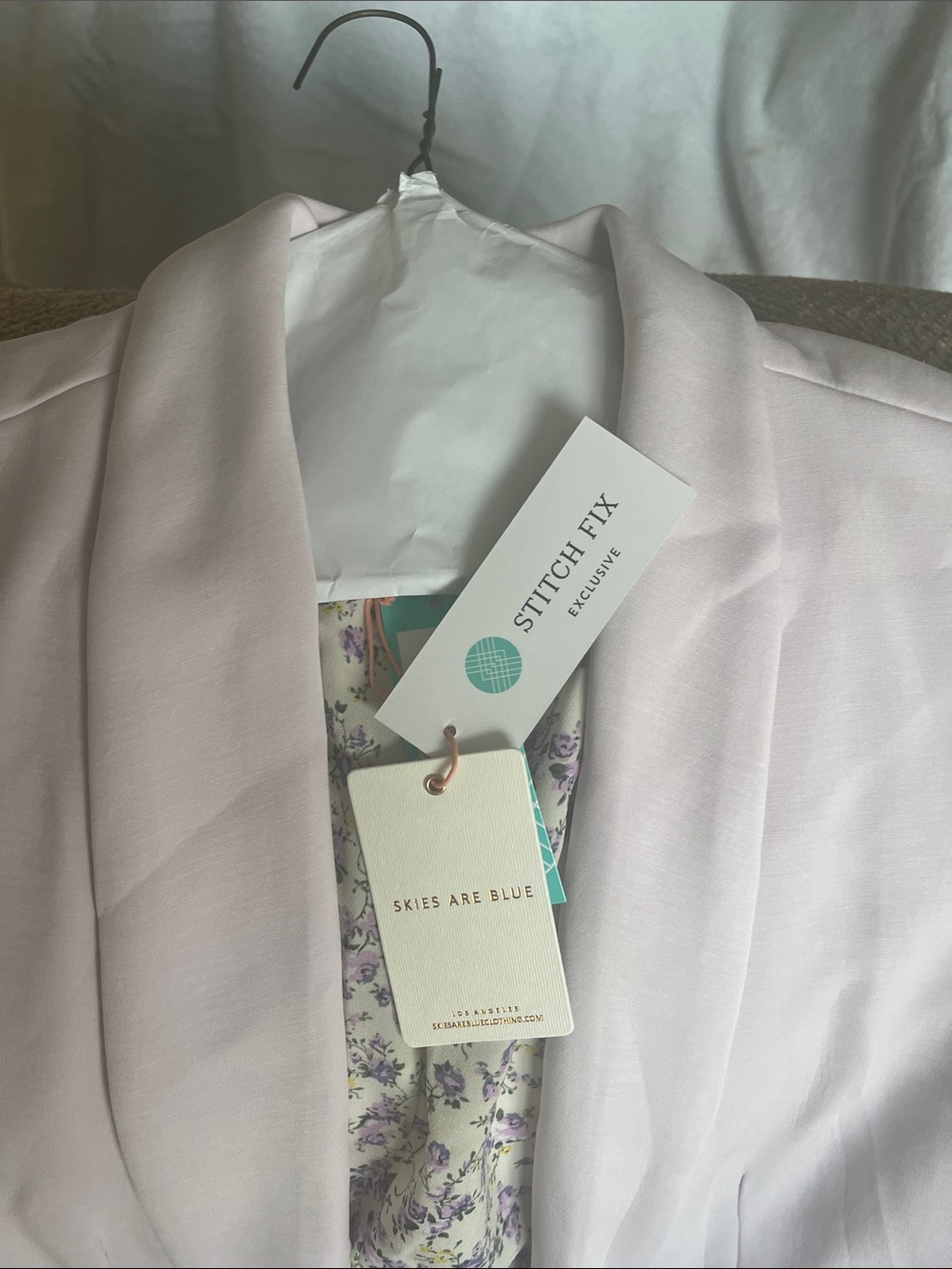 Skies Are Blue Pale Lilac Open-Front Blazer - Picture 2 of 10